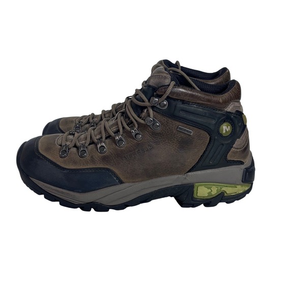 Merrell Col Mid Bungee Cord Men 9.5 Brown Leather Waterproof Hiking Boots J50219 main image 10